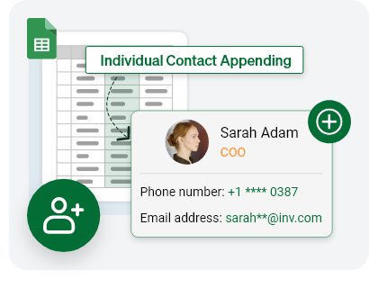 Individual Contact Appending