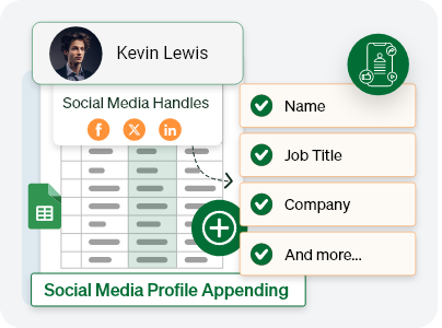 Social Media Profile Appending Service in USA